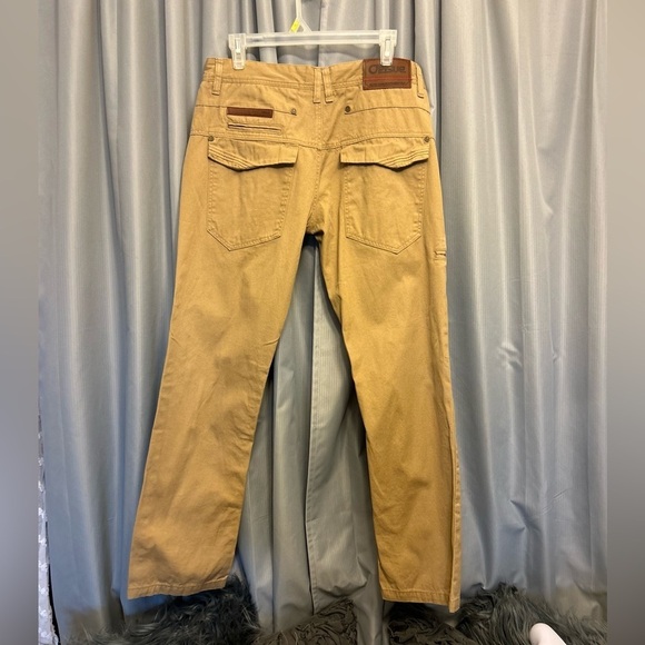 50%off w♥️ 
Orisue Men’s 34x29 tailored khaki Cotton Button Fly Jeans retro - Picture 2 of 8